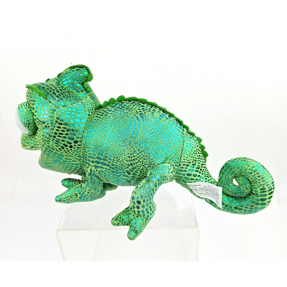 Disney PARKS Rapunzel Pascal 12 Inch Plush Chameleon With Metallic Fabric - Picture 4 of 10